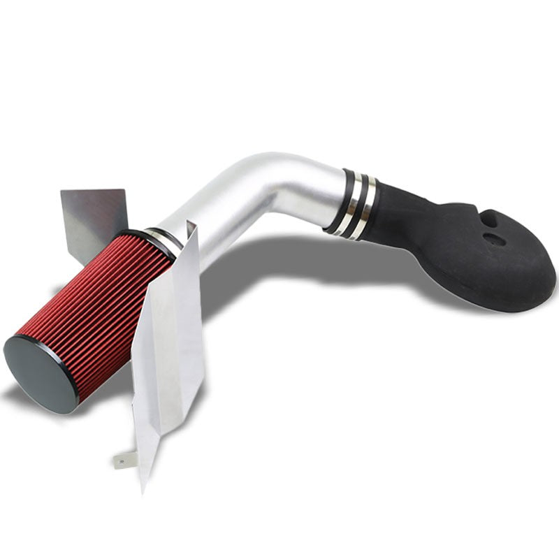 Cold Air Intake Polish Pipe/Red Fitler+Heat Shield For 97-99 Dakota/Durango V8-Performance-BuildFastCar