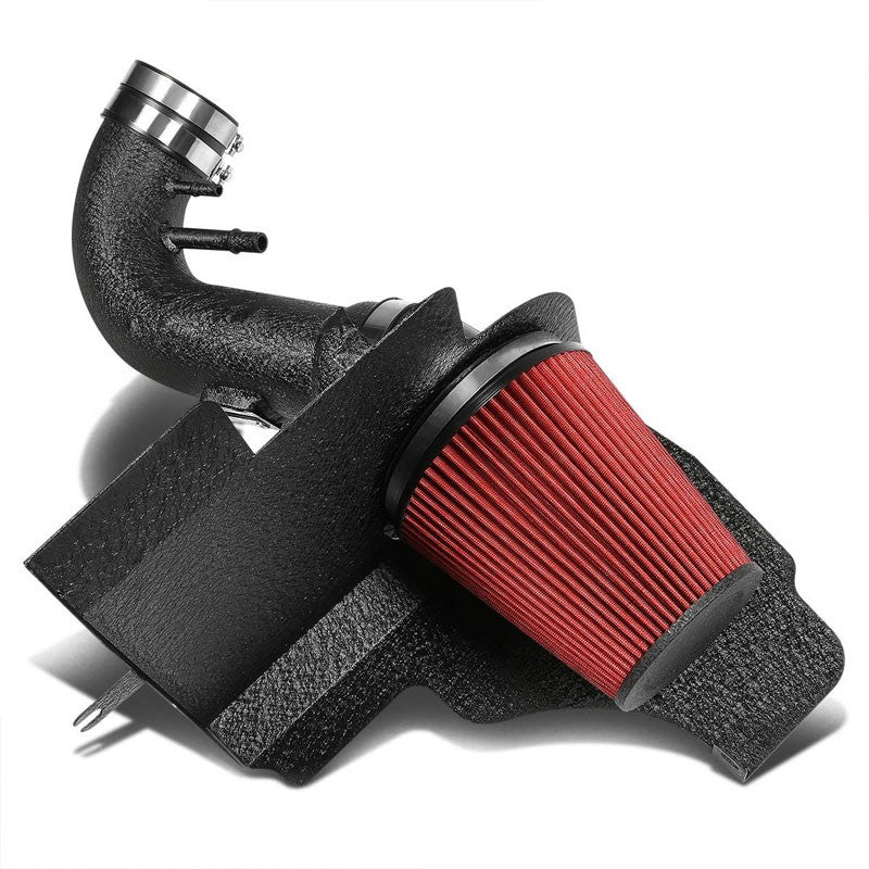 Cold Air Intake Kit Black Pipe+Filter+Heat Shield For Ford 11-14 Mustang GT V8-Performance-BuildFastCar