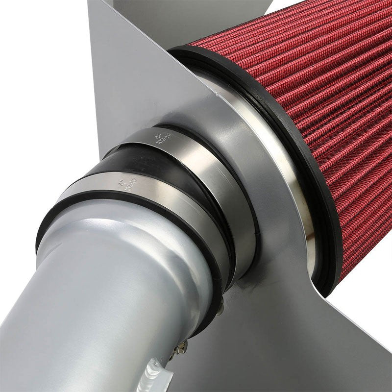 Cold Air Intake Kit Silver Pipe+Filter+Heat Shield For Ford 11-14 Mustang GT V8-Performance-BuildFastCar