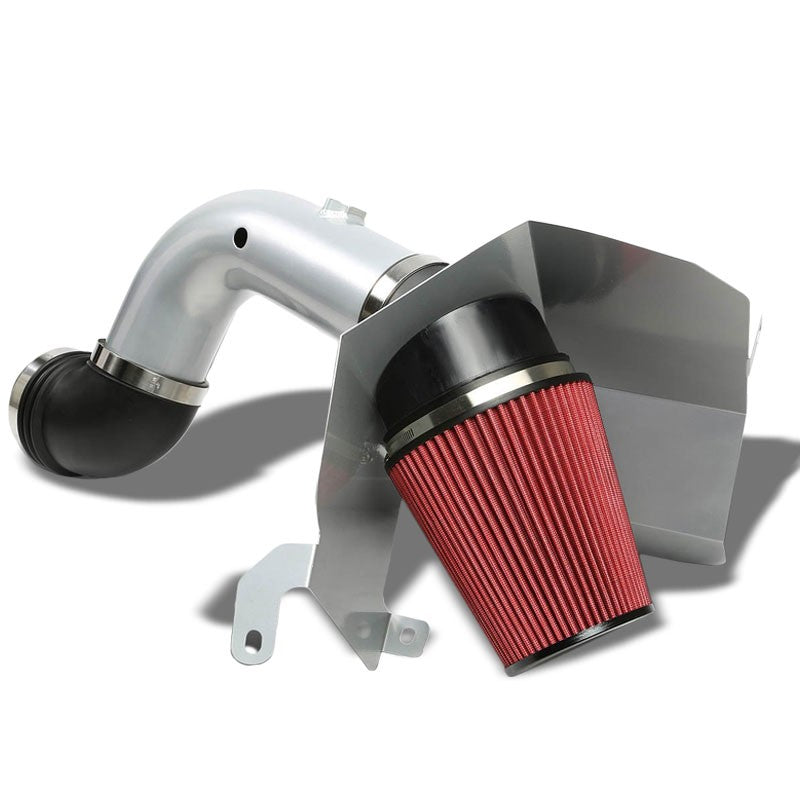 Cold Air Intake Kit Silver Pipe+Heat Shield For Dodge 03-07 Ram 25/3500 L6 Diese-Performance-BuildFastCar