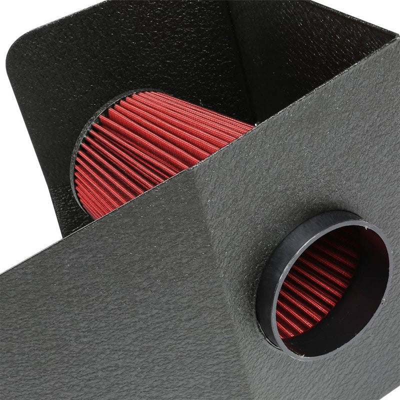 Cold Air Intake Kit Air Filter+Black Heat Shield For Dodge 94-02 Ram 2500 L6-Performance-BuildFastCar
