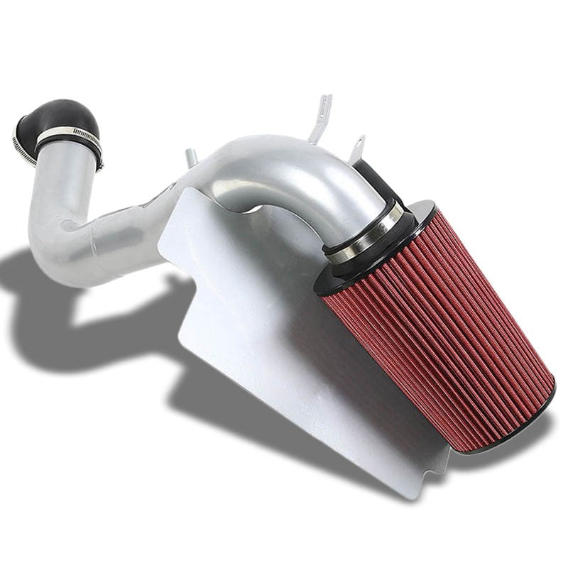 Silver Air Intake Aluminum Piping+Heat Shield For Chevy 98-03 S10/GMC Sonoma-Performance-BuildFastCar