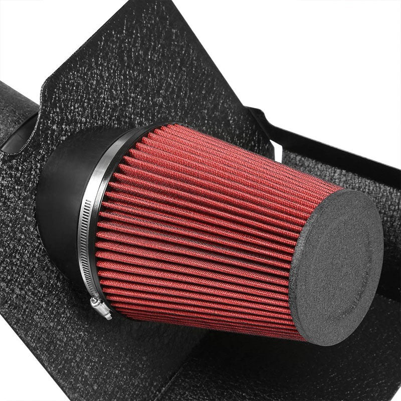 Cold Air Intake Kit Black Pipe+Heat Shield For Chevy 04-05 Silverado 2500 HD V8-Performance-BuildFastCar
