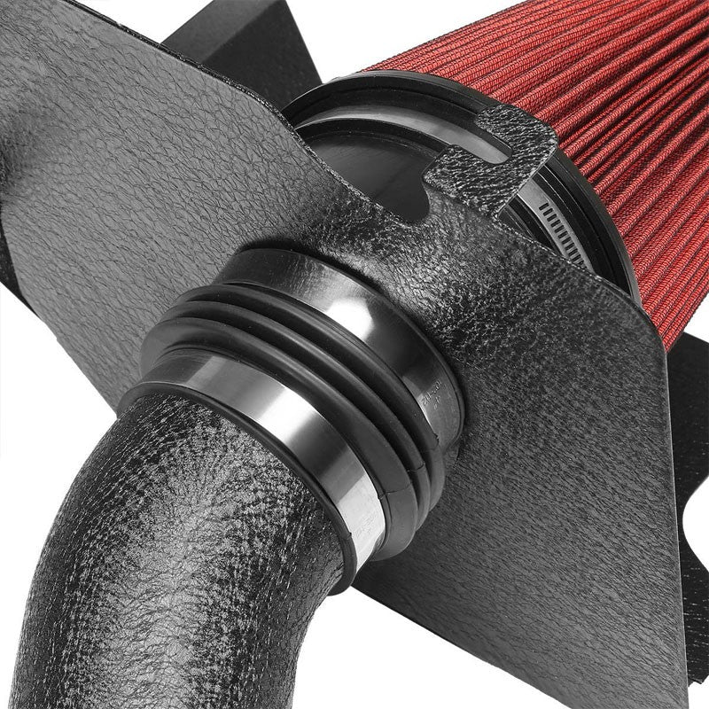 Cold Air Intake Kit Black Pipe+Heat Shield For Chevy 04-05 Silverado 2500 HD V8-Performance-BuildFastCar