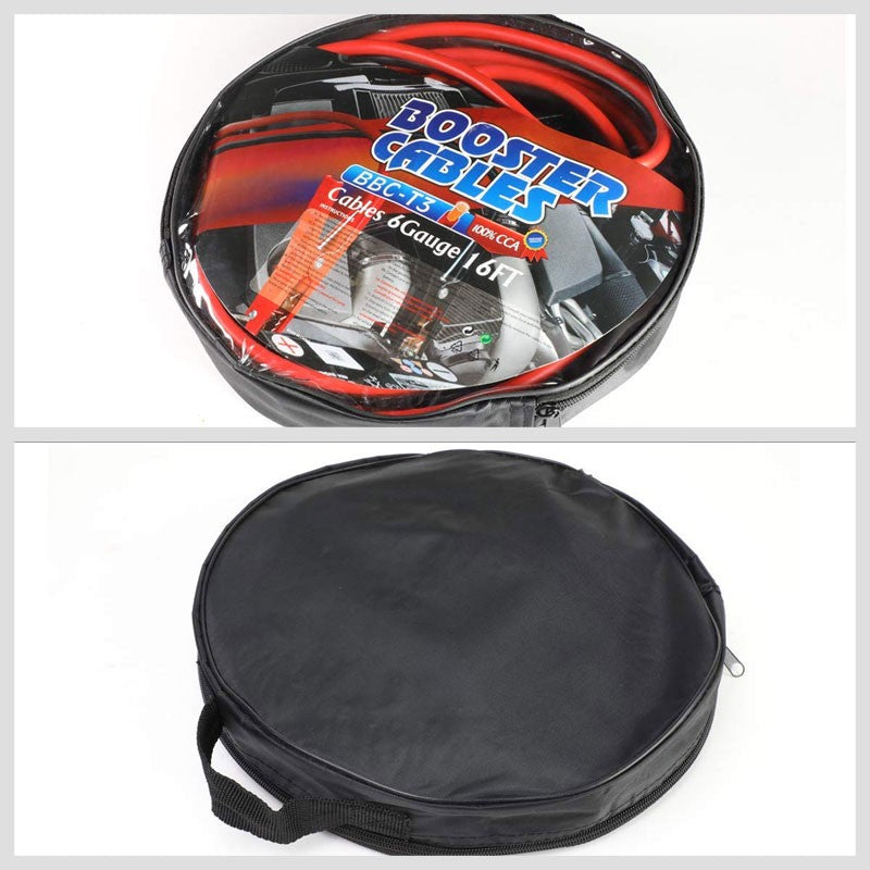 Heavy Duty 16FT 6 Gauge Copper Wire Battery Jumper Cables Jump Start Booster Kit-Accessories-BuildFastCar