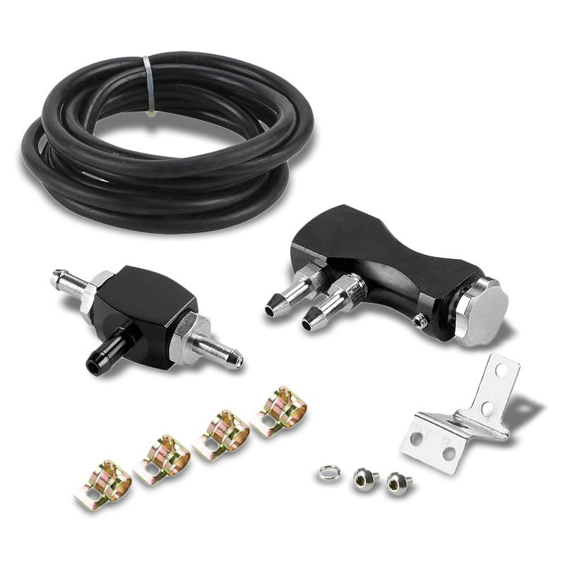 Black Adjustable Turbo Turbocharger Manual Boost Controller Actuator 30PSI-Performance-BuildFastCar