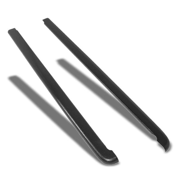 Black Cargo Truck Bed Cap Molding Rail Cover For 04-12 Colorado/Canyon Crew Cab-Exterior-BuildFastCar