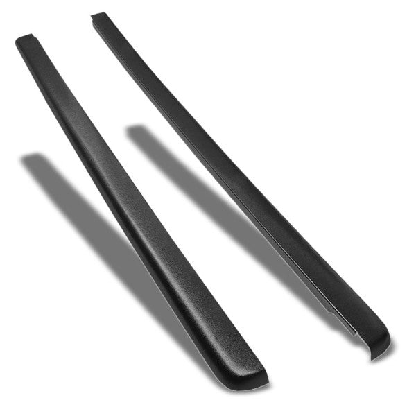 Pair Black Truck Bed Cap Molding Rail Cover For 99-07 Silverado/Sierra 6.5Ft Bed-Exterior-BuildFastCar