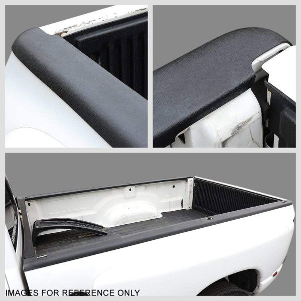 Black Cargo Truck Bed Cap Molding Rail Cover For 99-07 Silverado/Sierra 8Ft Bed-Exterior-BuildFastCar
