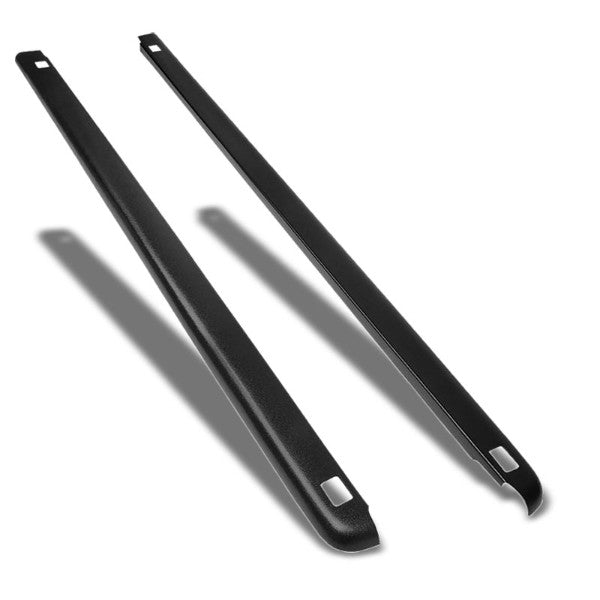 Black Truck Bed Cap Molding Rail Protector Cover For 90-00 C/K 6.5Ft Bed W/Holes-Exterior-BuildFastCar