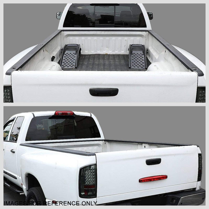 2PCS Truck Bed Cap Rail Protector Cover W/Hole For 07-14 Sierra 2500HD 8Ft Bed-Exterior-BuildFastCar