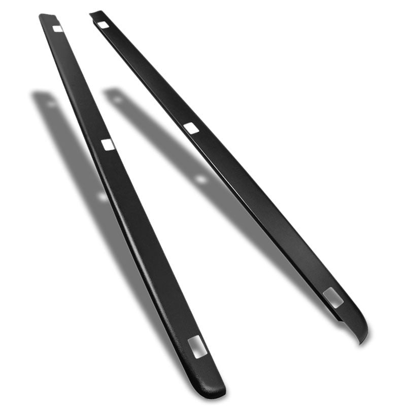 2PCS Truck Bed Cap Rail Cover W/Hole For 07-14 Silverado 2500HD 3500HD 8Ft Bed-Exterior-BuildFastCar