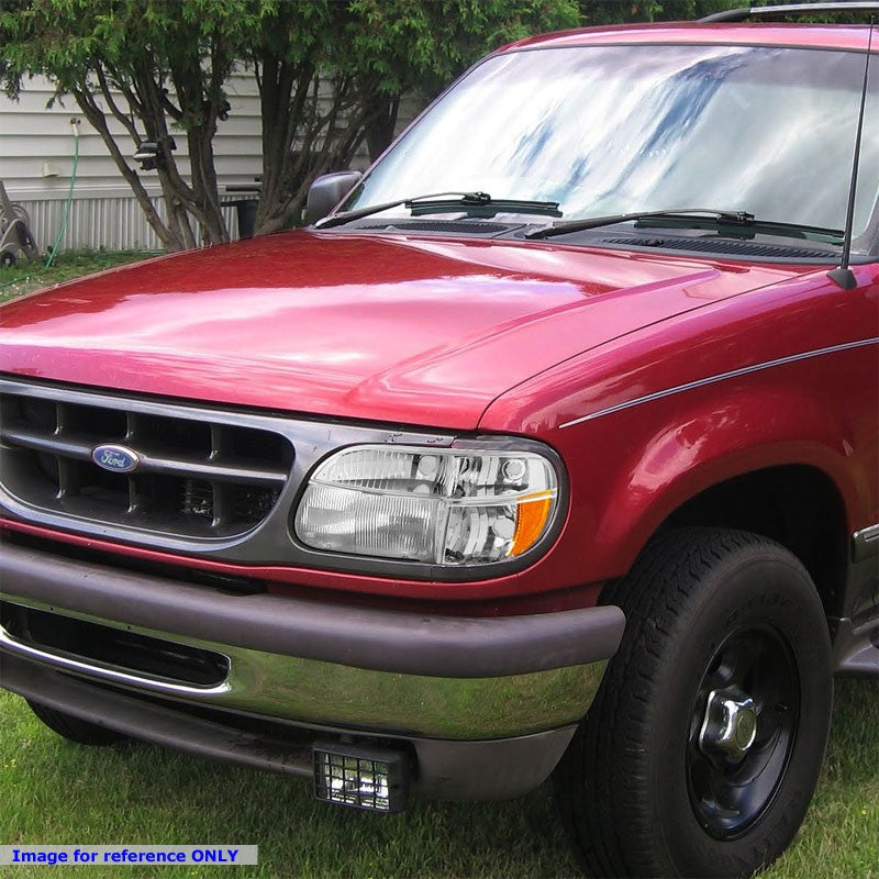 Turn Signal Bumper Light Chrome/Clear Lens/Amber Corner For 95-01 Ford Explorer-Lighting-BuildFastCar-BFC-BUMLILED-FORDEXP95-CHAM