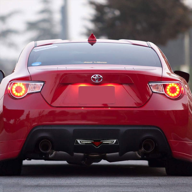 Clear Lens Rear 3D Bar Brake Bumper Light For 13-16 Scion FR-S/BRZ 2.0L H4 DOHC-Exterior-BuildFastCar