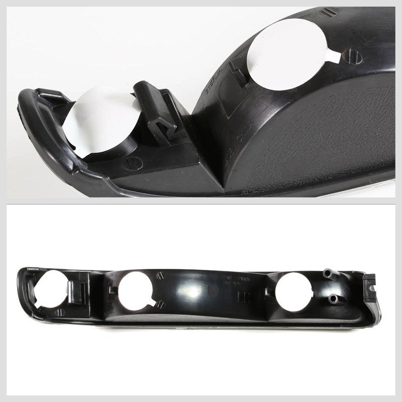 Turn Signal Bumper Light Black/Clear Lens/Corner For 99-06 GMC Sierra/Yukon-Lighting-BuildFastCar-BFC-BUMLI-GMCSIE99-BKCL