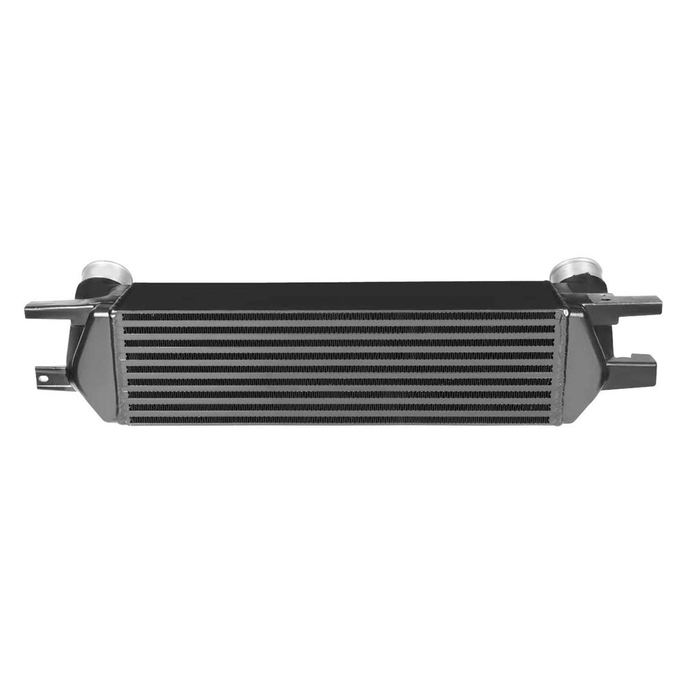 Black Front Mount Bar&Plate Intercooler 21X5.75 For 15-19 Mustang 2.3L Ecoboost-Cooling Systems-BuildFastCar