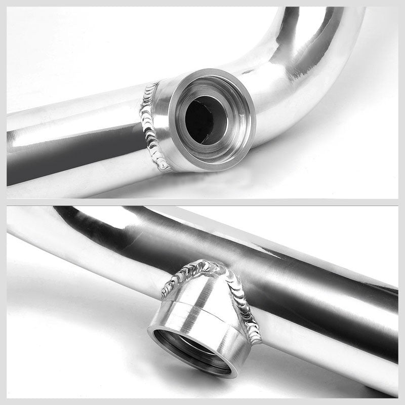 Black Intercooler+Silver SQV BOV Pipe Kit For 88-00 Honda Civic 1.5L/1.6L SOHC-Performance-BuildFastCar