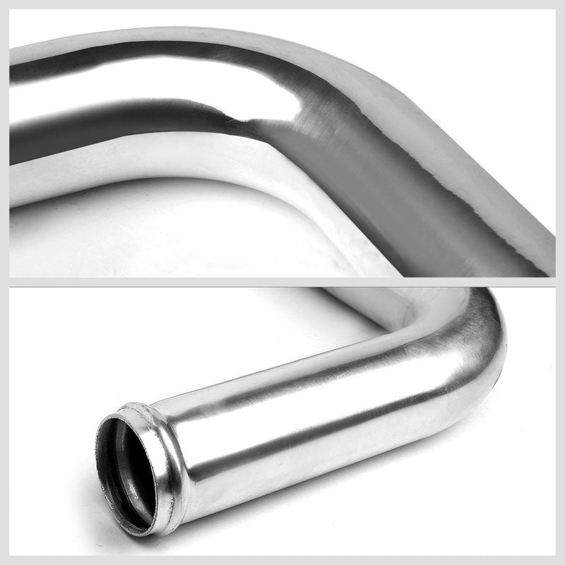 Silver Intercooler+Silver SQV BOV Pipe Kit For 88-00 Honda Civic 1.5L/1.6L SOHC-Performance-BuildFastCar