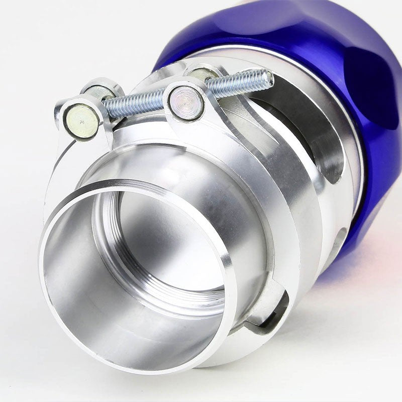 Blue Aluminum V-Band 38MM Vee Port Intercooler Turbo Boost Blow Off Valve BOV-Performance-BuildFastCar