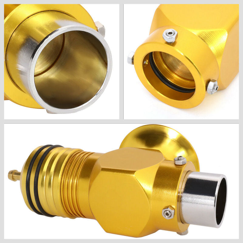 Gold Universal Billet Aluminum H-RFL Blow off Valve BOV For Turbo/Intercooler-Superchargers & Turbochargers-BuildFastCar-BFC-BOV-RFL-GD