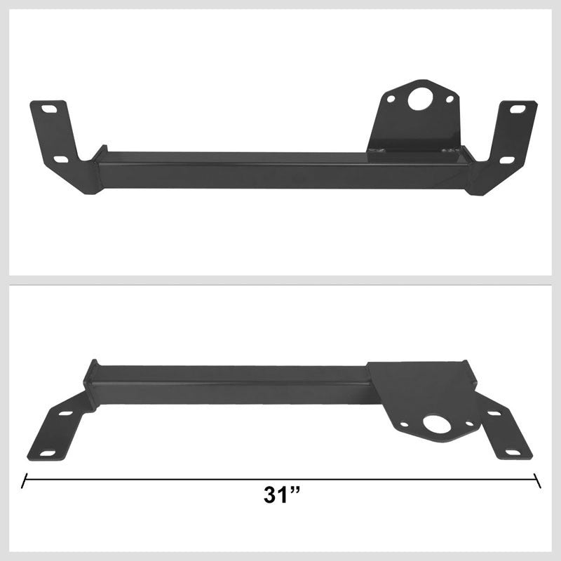 Black Steel Steering Stabilizer Brace/Bar For Dodge 94-02 Ram 1500/2500/3500 4WD-Suspension-BuildFastCar
