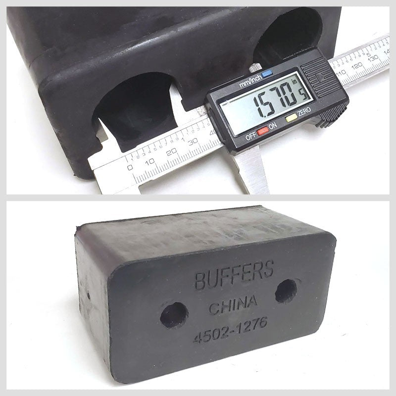 Molded Rubber Bumper Dock Buffer 6x3x3 For CHASSIS/TRAILERS/TRUCK/FLATBED/REEFER-Wheel Parts-BuildFastCar-BFC-MBUMP-01