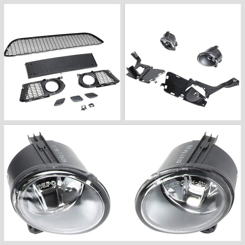 M-Tech Style (W/PDC) Front Bumper+Lower Grille+Fog Light For 07-10 3-Series E92-Exterior-BuildFastCar