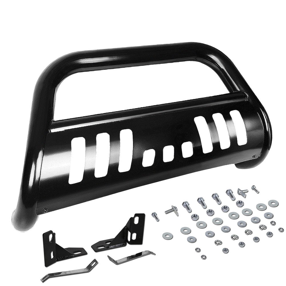 Black Bull Push Bar Bumper Grille Guard Skid Plate Kit For Honda 09-15 Pilot-Exterior-BuildFastCar