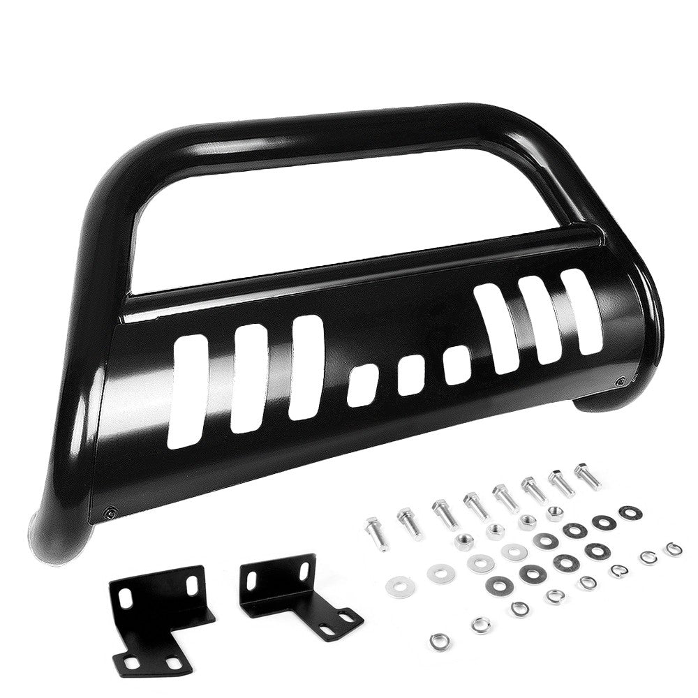 Black Bull Push Bar Bumper Grille Guard Skid Plate Kit For Nissan 05-16 Frontier-Exterior-BuildFastCar