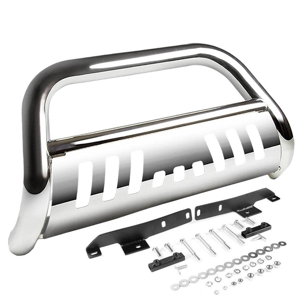 Chrome Bull Bar Push Bumper Grille Guard Skid Plate For Nissan 13-16 Pathfinder-Exterior-BuildFastCar