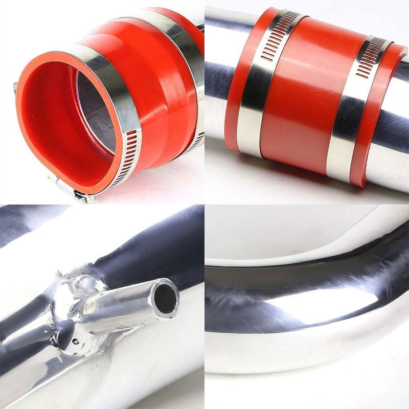 Polish Cold Air Intake+Red Filter For Acura 94-01 Integra GS/RS/LS 1.8L DOHC-Performance-BuildFastCar