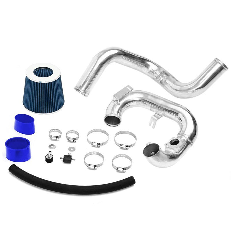 Cold Air Intake Kit Polish Pipe/Blue Filter For Scion 04-06 xA/xB Base 1.5L DOHC-Performance-BuildFastCar