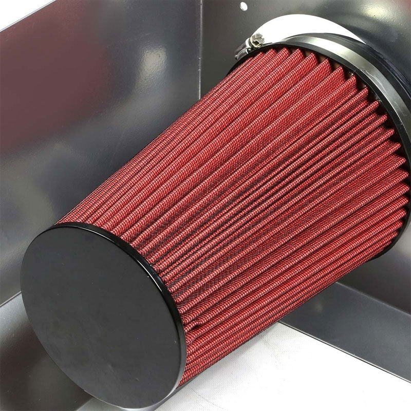 Cold Air Intake Kit Silver Pipe+Heat Shield For Chevy/GMC 07-09 Yukon/Sierra-Performance-BuildFastCar