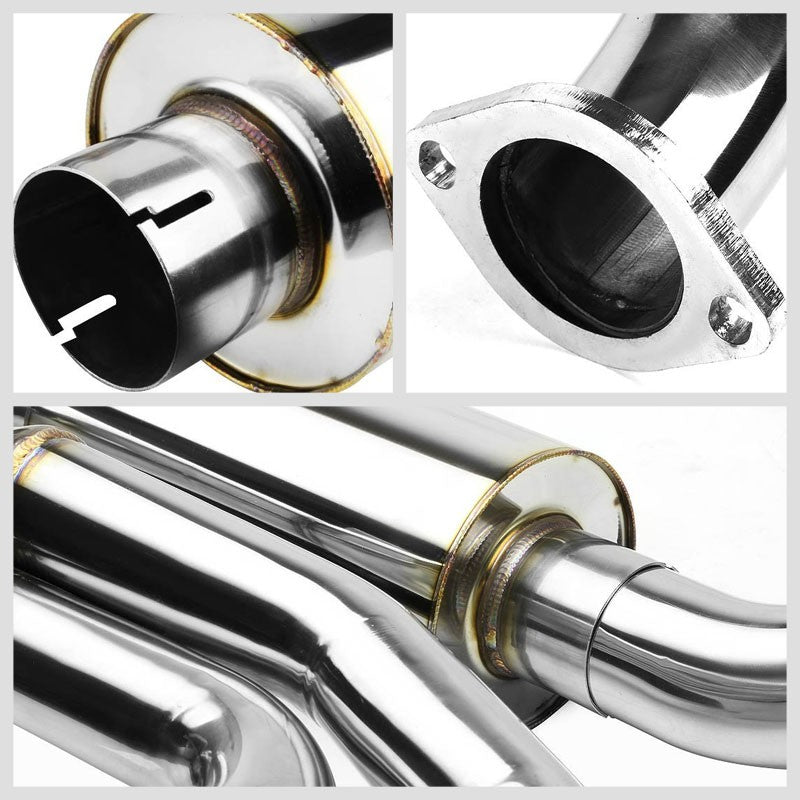 Catback System 4.25" x 3" Quad Oval Tip 97-04 Corvette C5 5.7L V8 BFC-CATB-CCORV97V857L