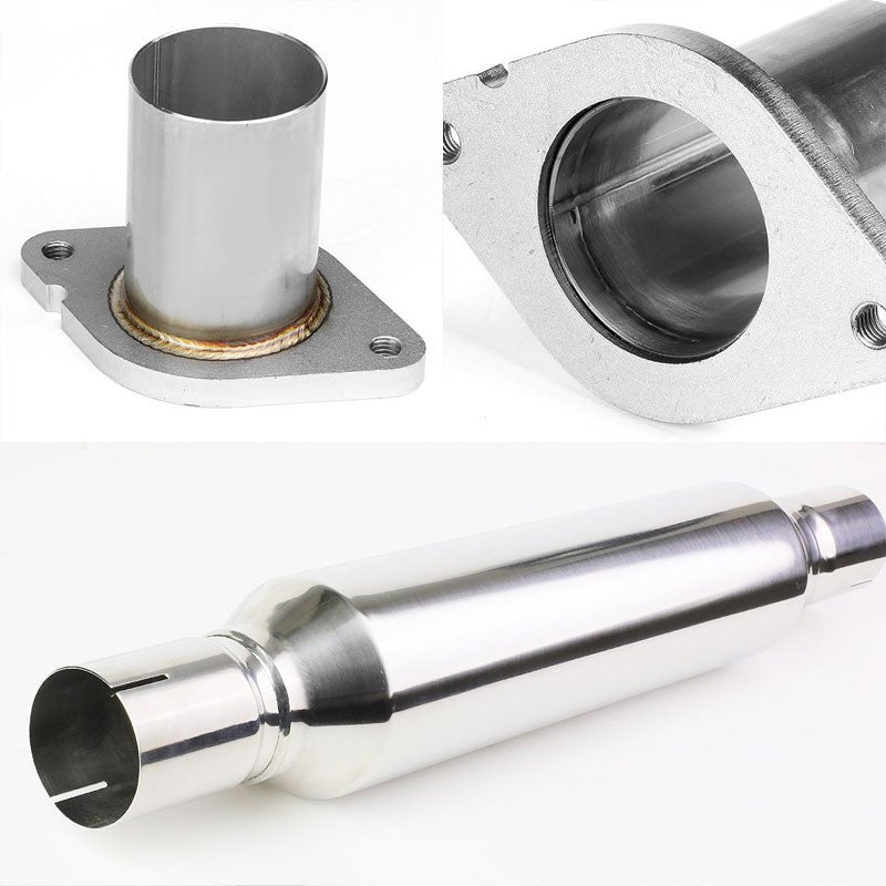 4" Dual Round Slant Muffler Tip Exhaust Catback System For 00-05 Monte Carlo SS-Performance-BuildFastCar