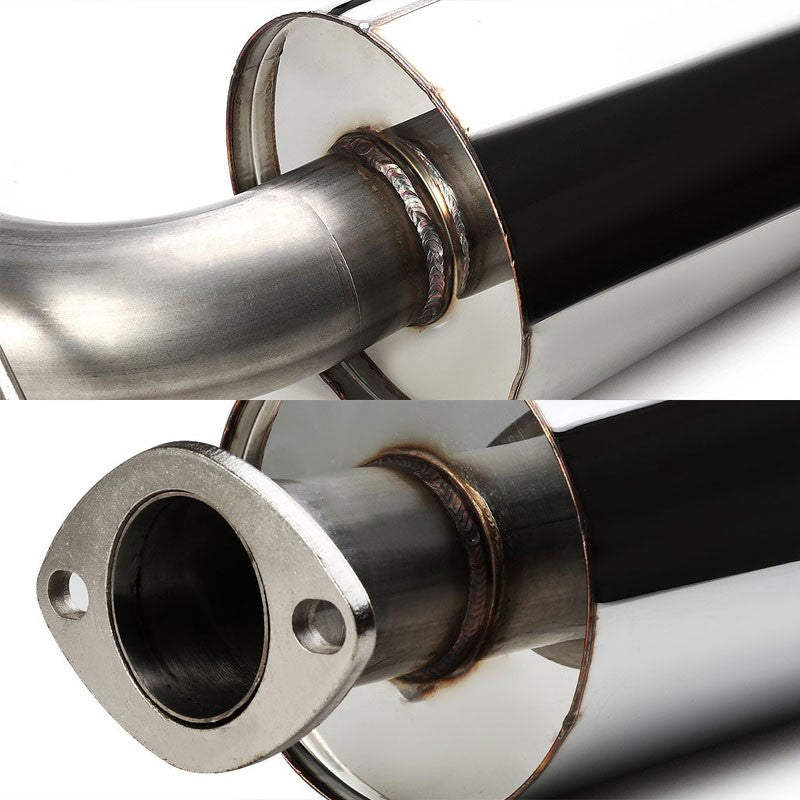 4.5" Round Muffler Tip Exhaust Catback System For 00-04 Ford Focus ZX3/ZX5 DOHC-Performance-BuildFastCar