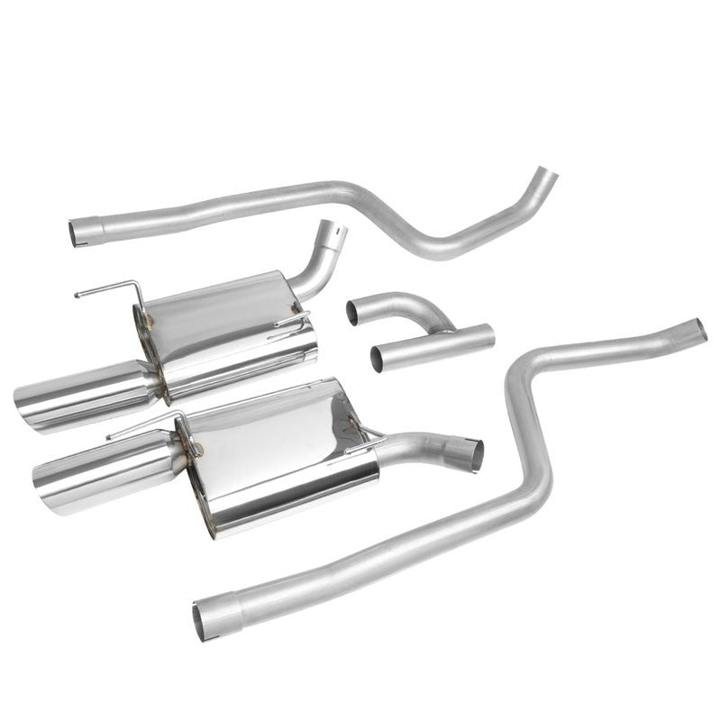 Catback System 4" Dual Slant Roll Tip 05-10 Mustang Base/Lugo 4.0 V6 BFC-CATB-FORM0540L