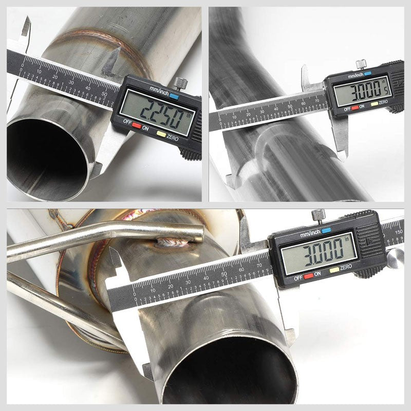 Exhaust Catback System (Stainless Steel) For 15-18 Ford Mustang EcoBoost 2.3L-Performance-BuildFastCar