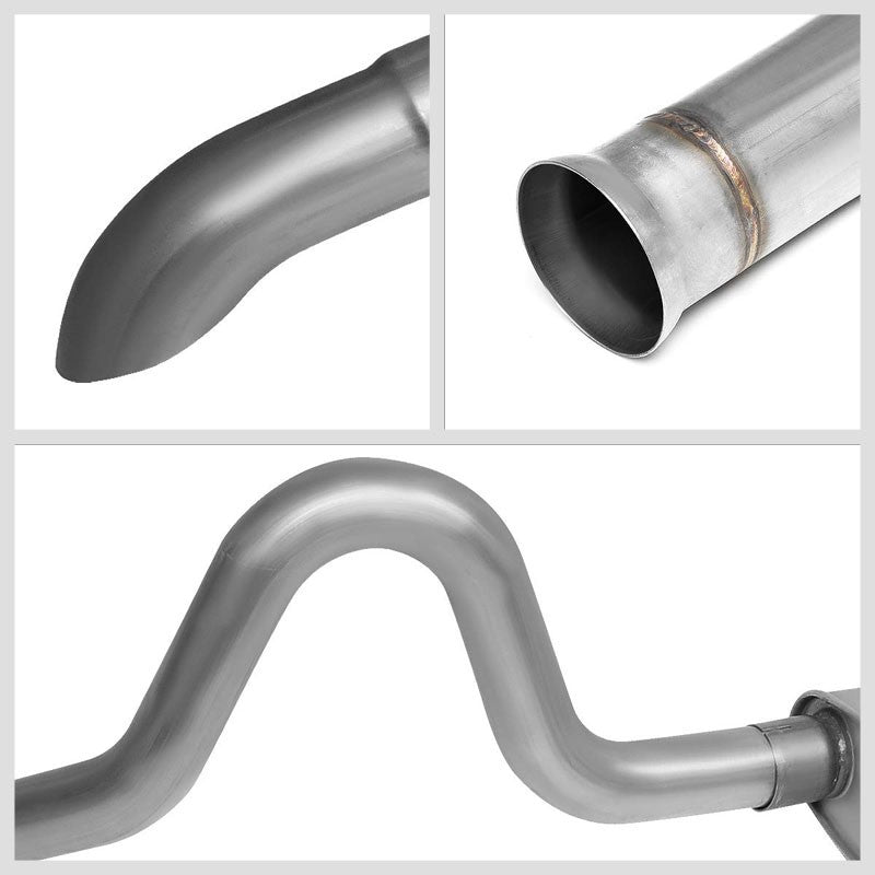 2.5" Dual Muffler Tip Exhaust Catback System For 87-93 Ford Mustang 5.0L V8-Performance-BuildFastCar