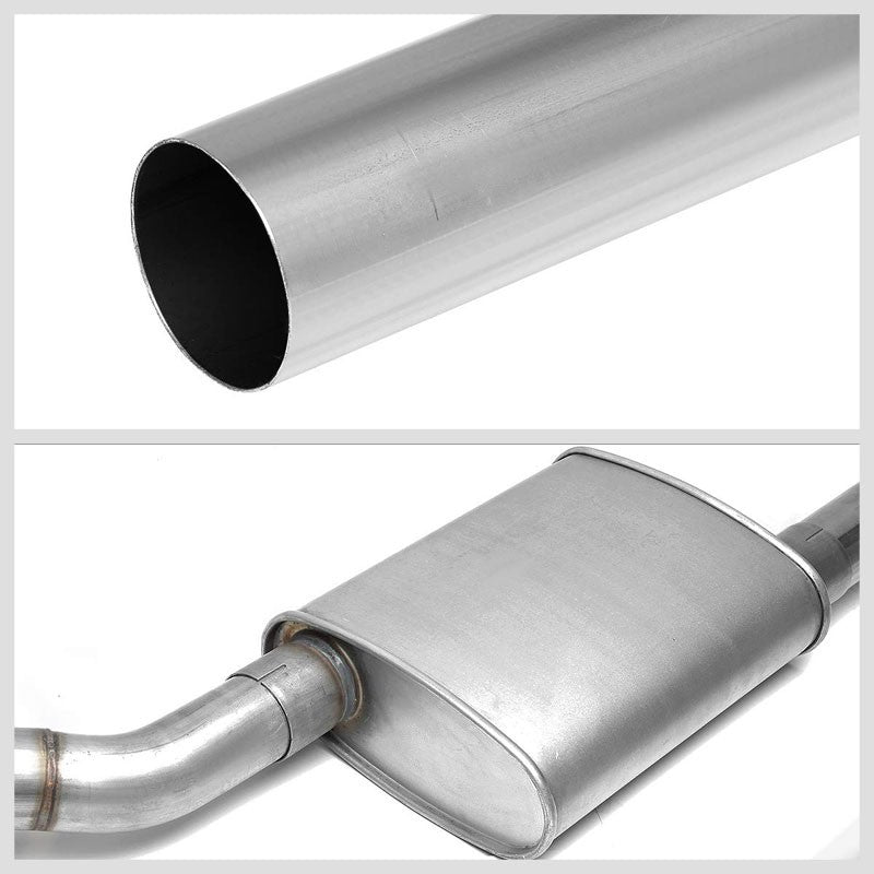 2.5" Dual Muffler Tip Exhaust Catback System For 96-97 Ford Mustang 4.6L V8 SOHC-Performance-BuildFastCar