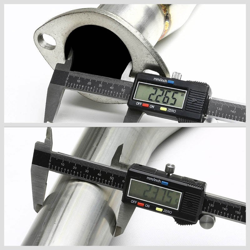 4" Roll Muffler Tip Exhaust Catback System For 98-02 Accord CG1-6 F23 2.3L SOHC-Performance-BuildFastCar
