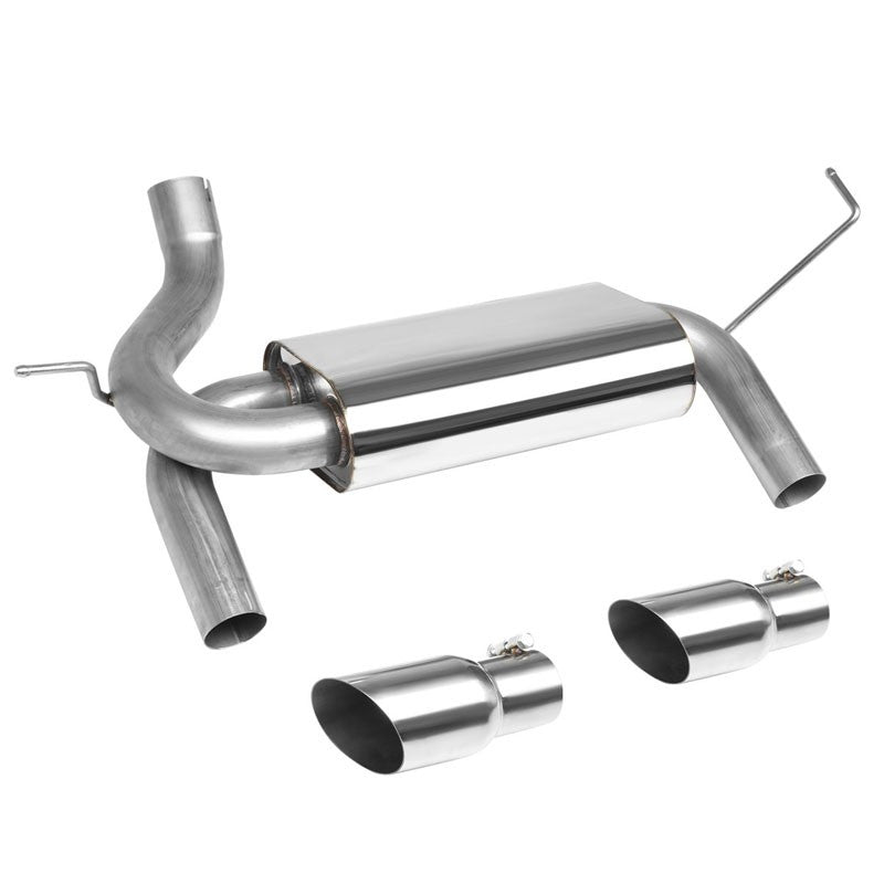 Catback System 4" Dual Round Slant Tip 07-17 Wrangler 3.6L/3.8L V6 BFC-CATB-JEECW07V6