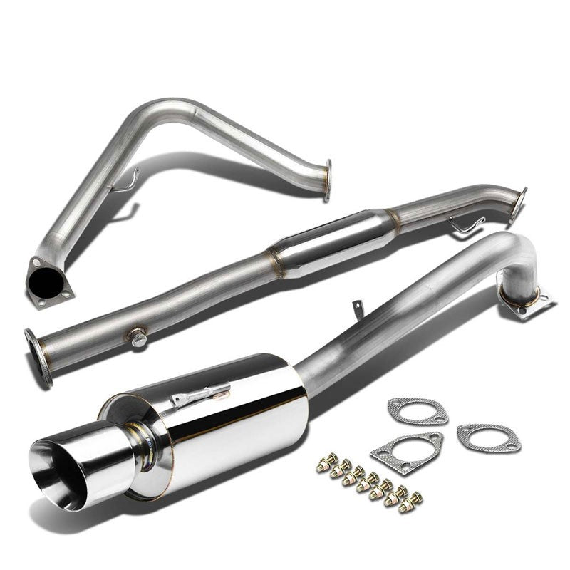 4.5" Roll Muffler Tip Exhaust Catback System For 00-05 Mitsubishi Eclipse 3G-Performance-BuildFastCar