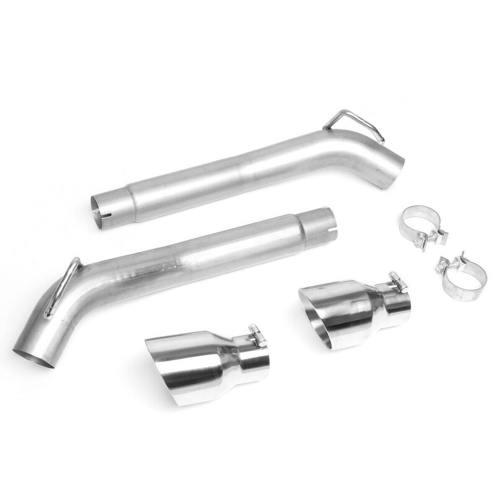 Satinless Axleback Exhaust System 4.5" Tip For 10-15 Chevrolet Camaro 6.2L V8