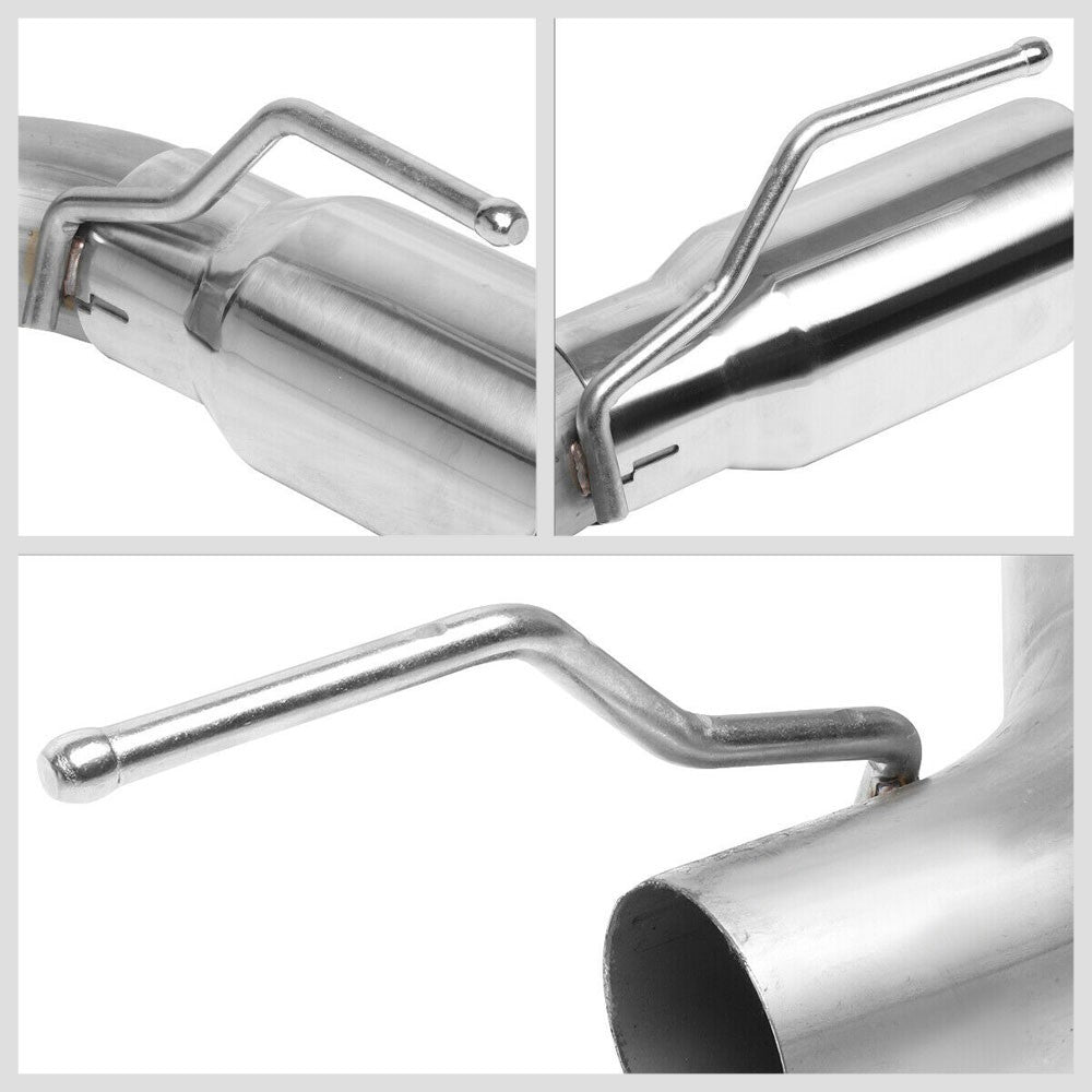 Satinless Axleback Exhaust System 4" Tip For 16-18 Chevrolet Camaro 6.2L V8