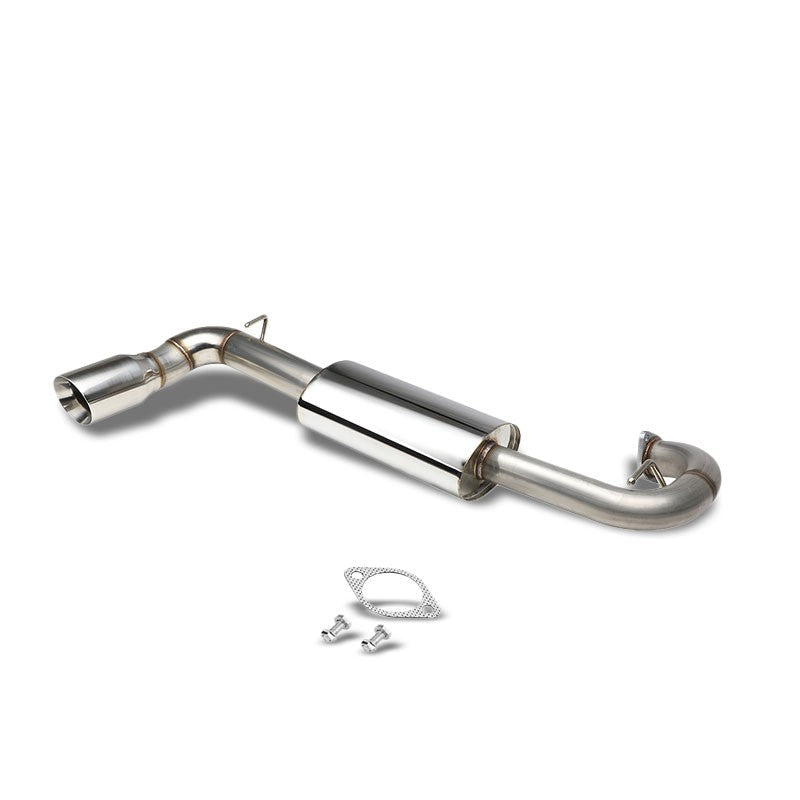 4" Slant Roll Muffler Tip Exhaust Axleback System For 11-16 Scion tC Base 2.5L-Performance-BuildFastCar