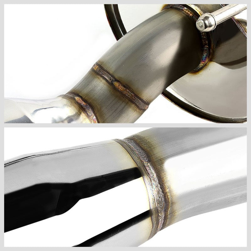 Catback System 4" Round Tip 12-15 Hond Civic Coupe FG3/FG4 1.8L BFC-CATB-OEHONCIV122