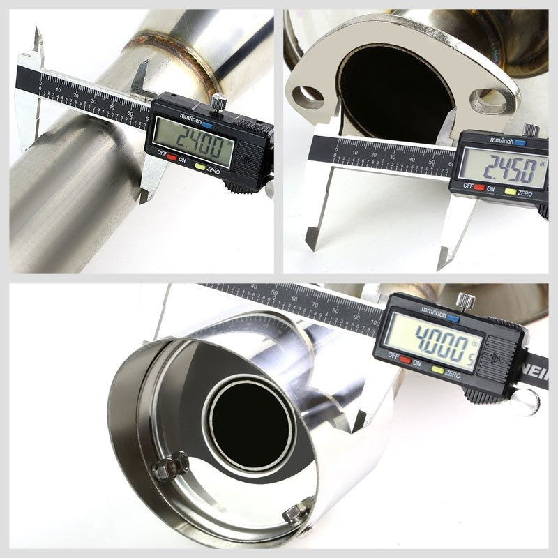 Catback System 4" Round Tip 12-15 Hond Civic Coupe FG3/FG4 1.8L BFC-CATB-OEHONCIV122