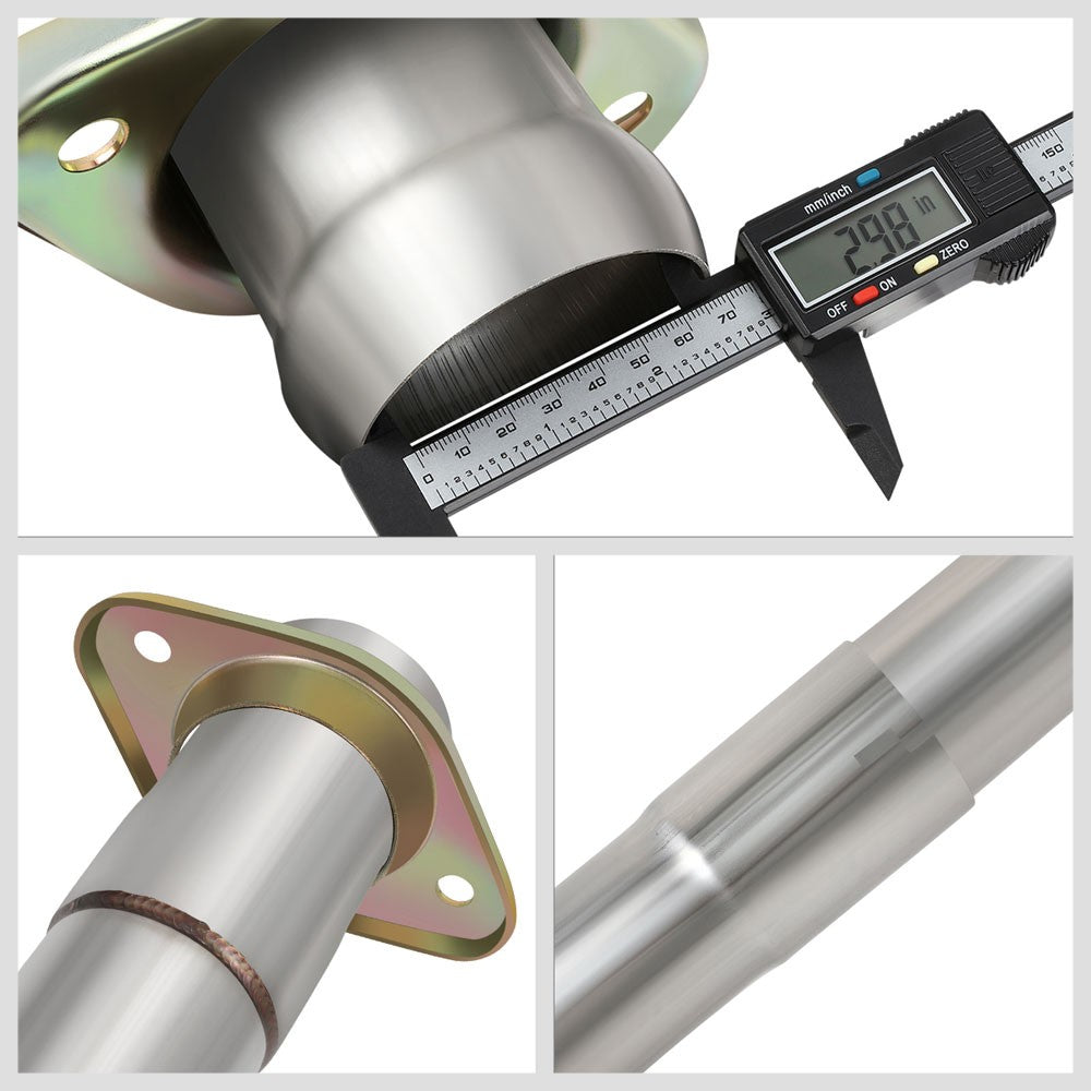 4" Mufflers Rolled Tip Catback Exhaust Kit 09-14 F-150 4.6/5.0/5.4L BFC-CATB-U002