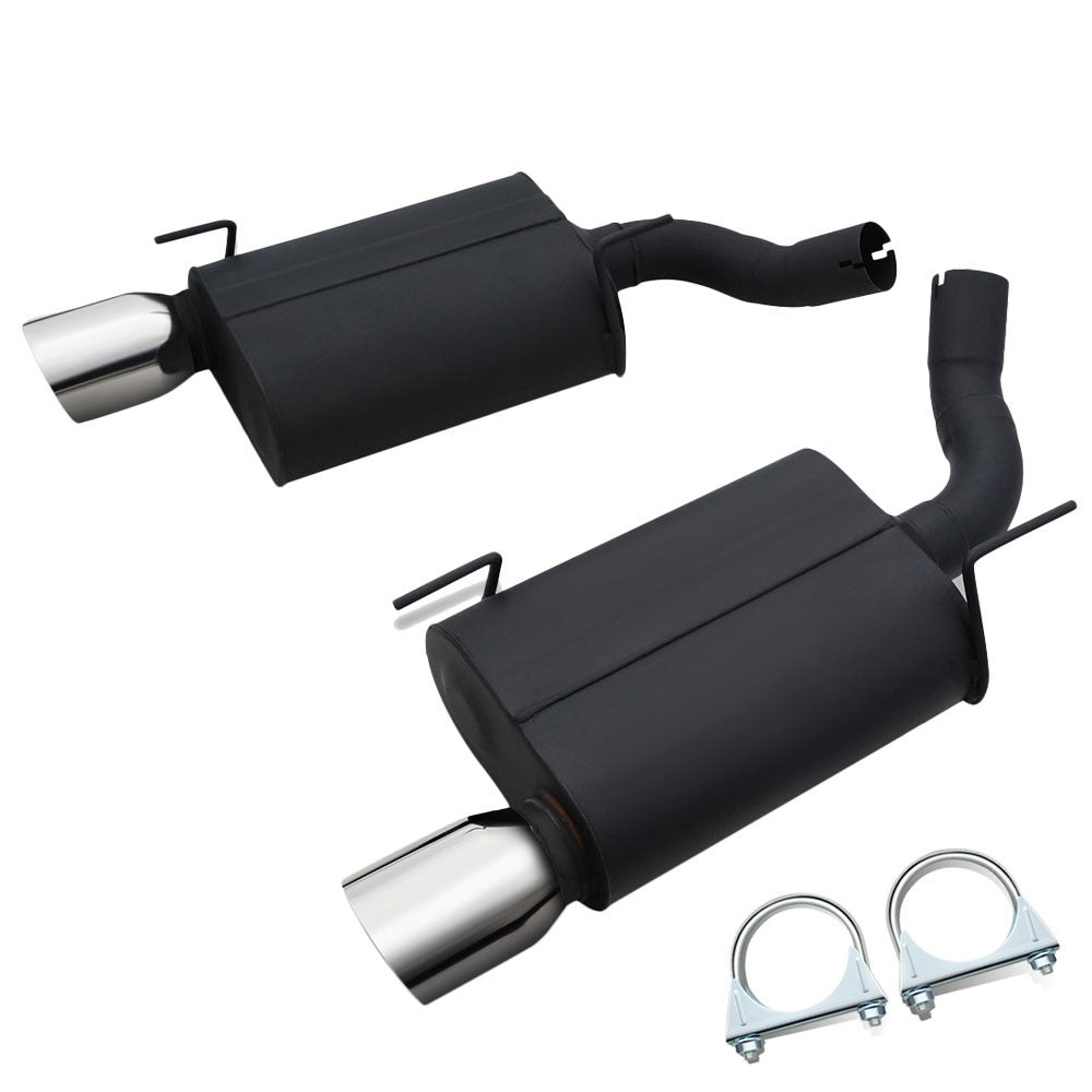 4" Rolled Tip Axleback Exhaust Kit 05-10 Mustang 4.6/5.4L S550 BFC-AXLB-U004